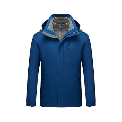 polyester Men'S Casual Hooded Jacket Windproof Thermal Army Clothing with Zipper