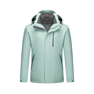 polyester Men'S Casual Hooded Jacket Windproof Thermal Army Clothing with Zipper